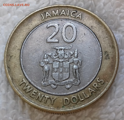 Ямайка 20 долларов 2001 28.11 22:00 мск - Ямайка 20 долларов 2001 20220620_143846