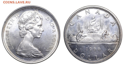 Канада. 1 доллар 1966 г. До 03.12.23. - Р1718