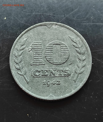 Нидерланды 10 центов 1942 (цинк)до   1.02.2024 - IMG_20240126_133109
