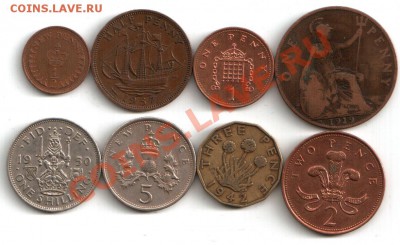 Монеты Англии, Швейцарии, Чехословакии - Англиярев