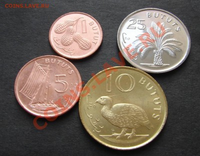 Наборы иностранных монет, ходячка, унц, 37 стран - Гамбия 1