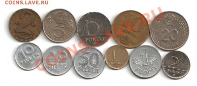 Монеты Венгрии и Франции - венгрев