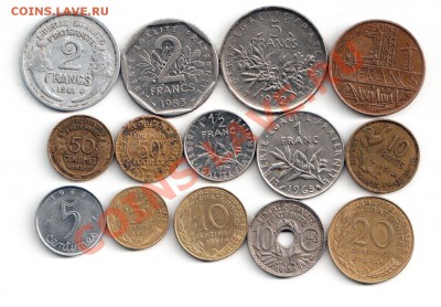 Монеты Венгрии и Франции - фррев