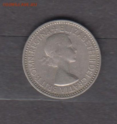 Великобритания 1953 1 шиллинг до 27 02 - 181а