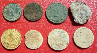 32 монеты копанина Германия. 19-20 век. - 8 монет Германии копанина - 1