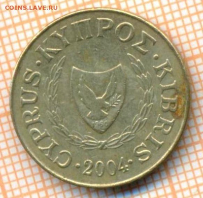 Кипр 5 центов 2004 г., до  07.03.2024 г. в 22.00 по Москве - Кипр 5 центов 2004 250