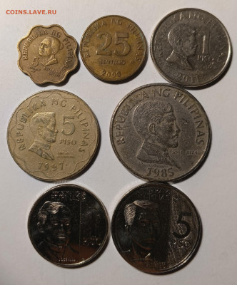 Набор монет Филиппины до 06.03.2024 в 22.00 MSK - Филиппины -450