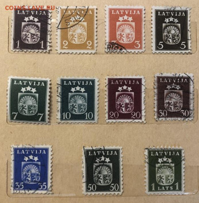 Серия марок Латвии - Гербы - 1940 - IMG_0600 (1)