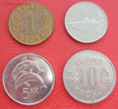 Исландия 4 штуки. 1971-2008. - Исландия 4 штуки - 1