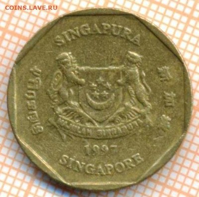 Сингапур 1 доллар 1997 г., до 27.03.2024 г. в 22.00 по Москв - Сингапур 1 доллар 1997 509