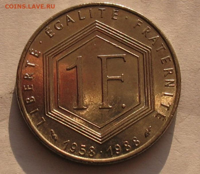 Франция 1 франк 1988 до 30.03.24г. 22.00ч. - Франция 1а