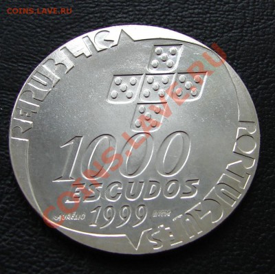 Серебро Португалия, Мексика, Канада - Португалия 1999 1000 эс 25 апреля 2