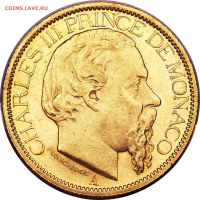 Рассказ об истории денежного обращения княжества Монако - 100 франков (2)