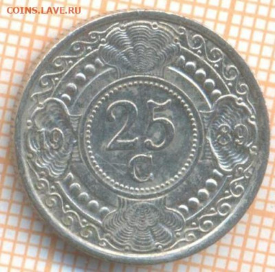 Нидерландские Антиллы 25 центов 1989 г., до 08.04.2024 г. в - НидАнтиллы 25 центов 1989 628