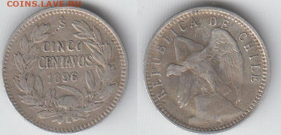 Республика Чили 5 сентаво 1896 года - 50737_chil-5c-1897