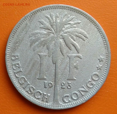 Бельгийское Конго 1 франк 1923 года до 02.05.2024 - IMG_20240428_201906