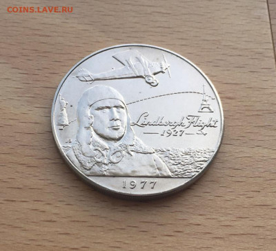 Крона Шайба Самоа 1 тала 1977 перелёт через Атлантику - krona_shajba_samoa_1_tala_1977_50_let_pervomu_pereletu_cherez_atlanticheskij_okean_samolet (2)