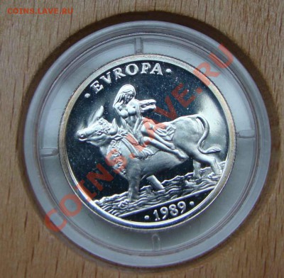 Испания 1 экю 1989, серебро, в коробке с сертификатом - DSC04599.JPG