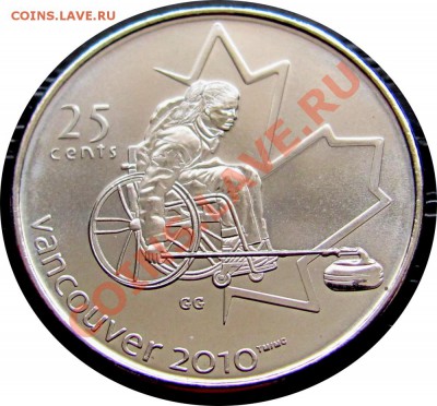 G77 Канада 25¢ Wheelchair Curling 2007 UNC до 20.02 в 22°° - G77 25c WheelChair Curling 2007_1