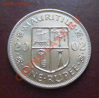 МАВРИКИЙ 1 рупия (2002) до 16.03. (21.30) - Маврикий 1 рупия Р