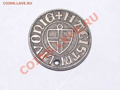 монета с надписью MONETA NAVALIE  LIVONIE MAGISTRI - y_937890eb