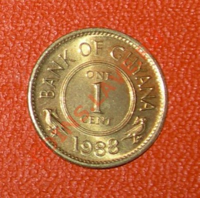 Гайана 1 цент 1988 - гайа 1ц1